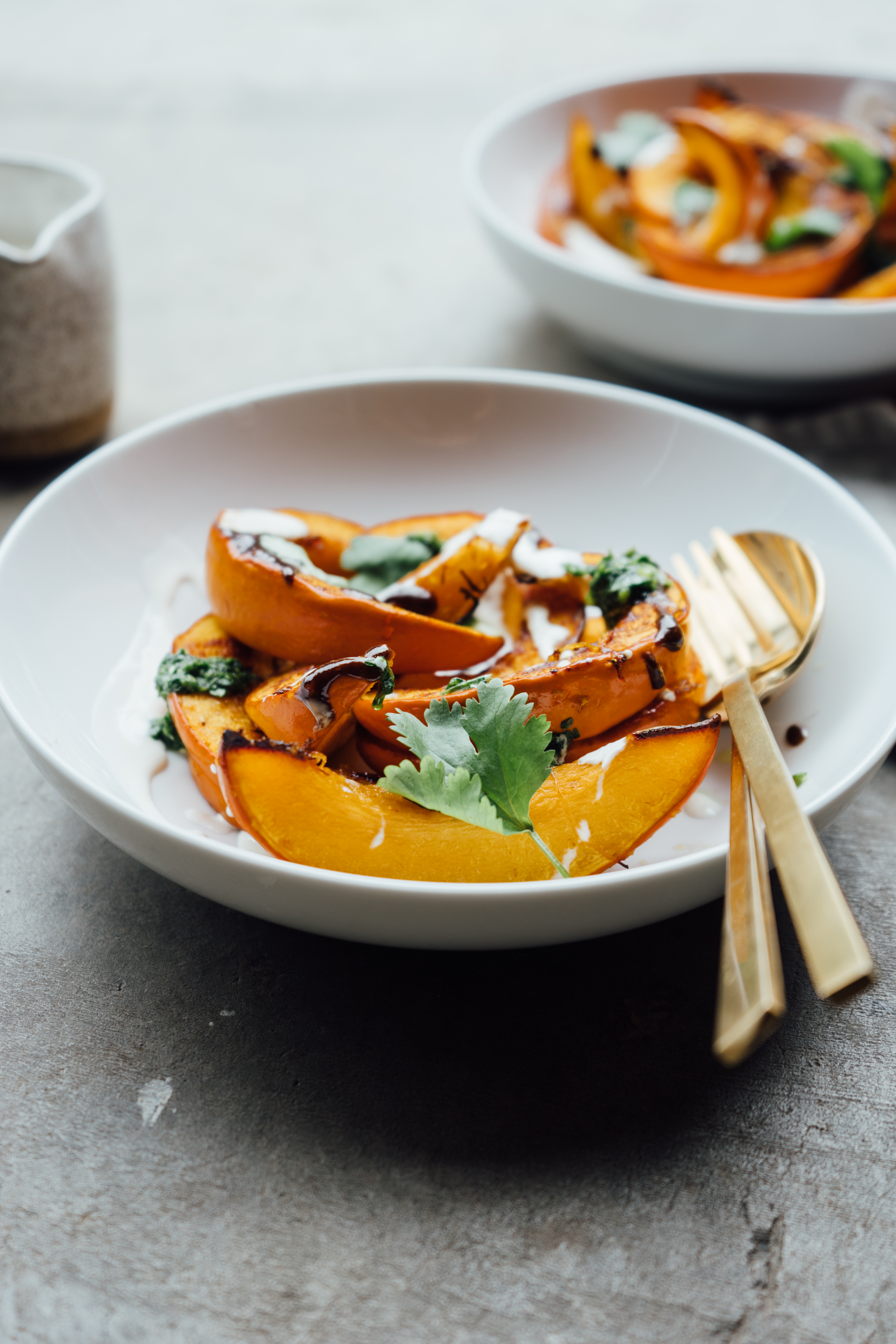 Roasted Pumpkin with Tamarind and Coriander Chutney | TENDING the TABLE