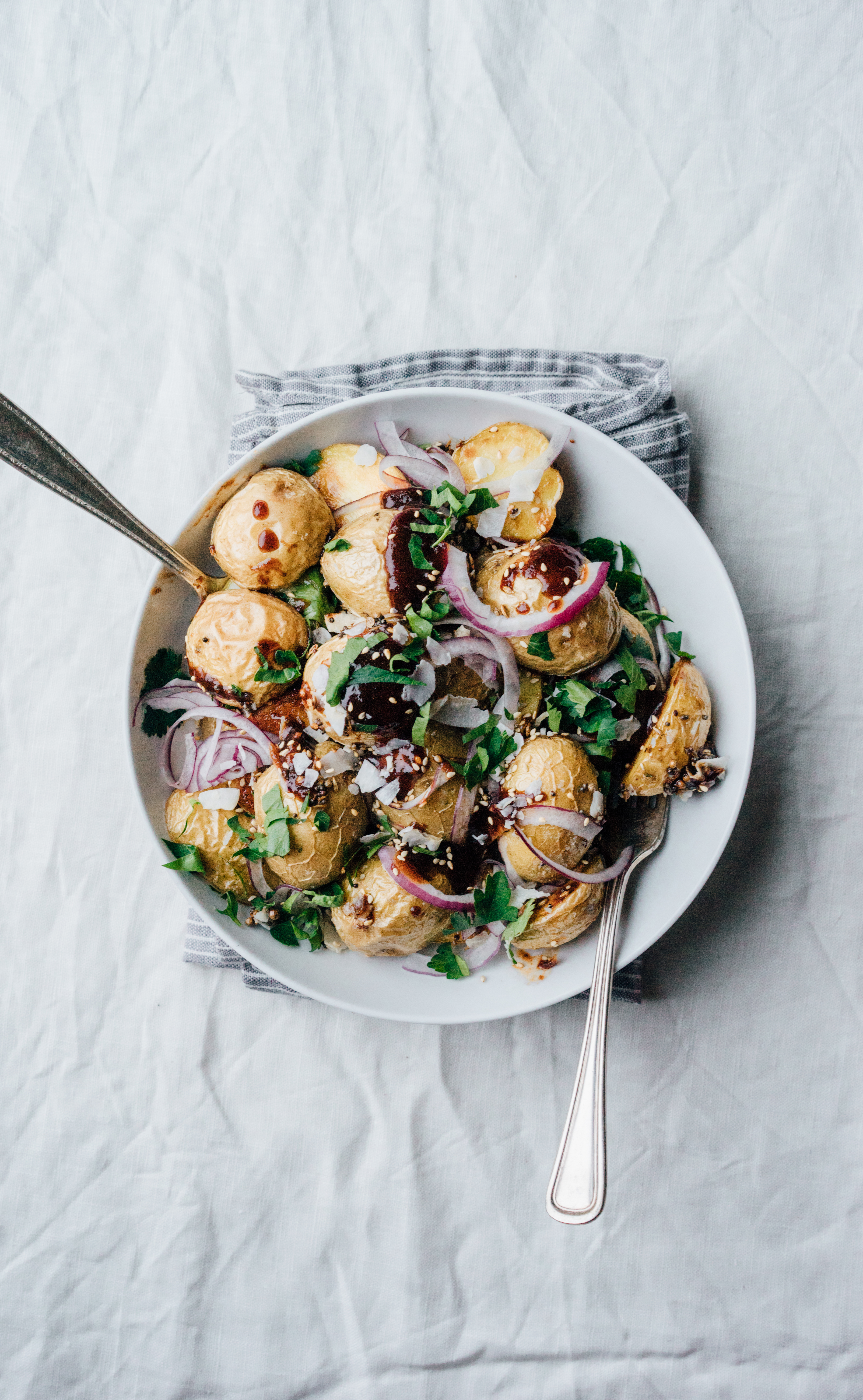 Masala Potatoes with Tamarind Sauce | TENDING the TABLE