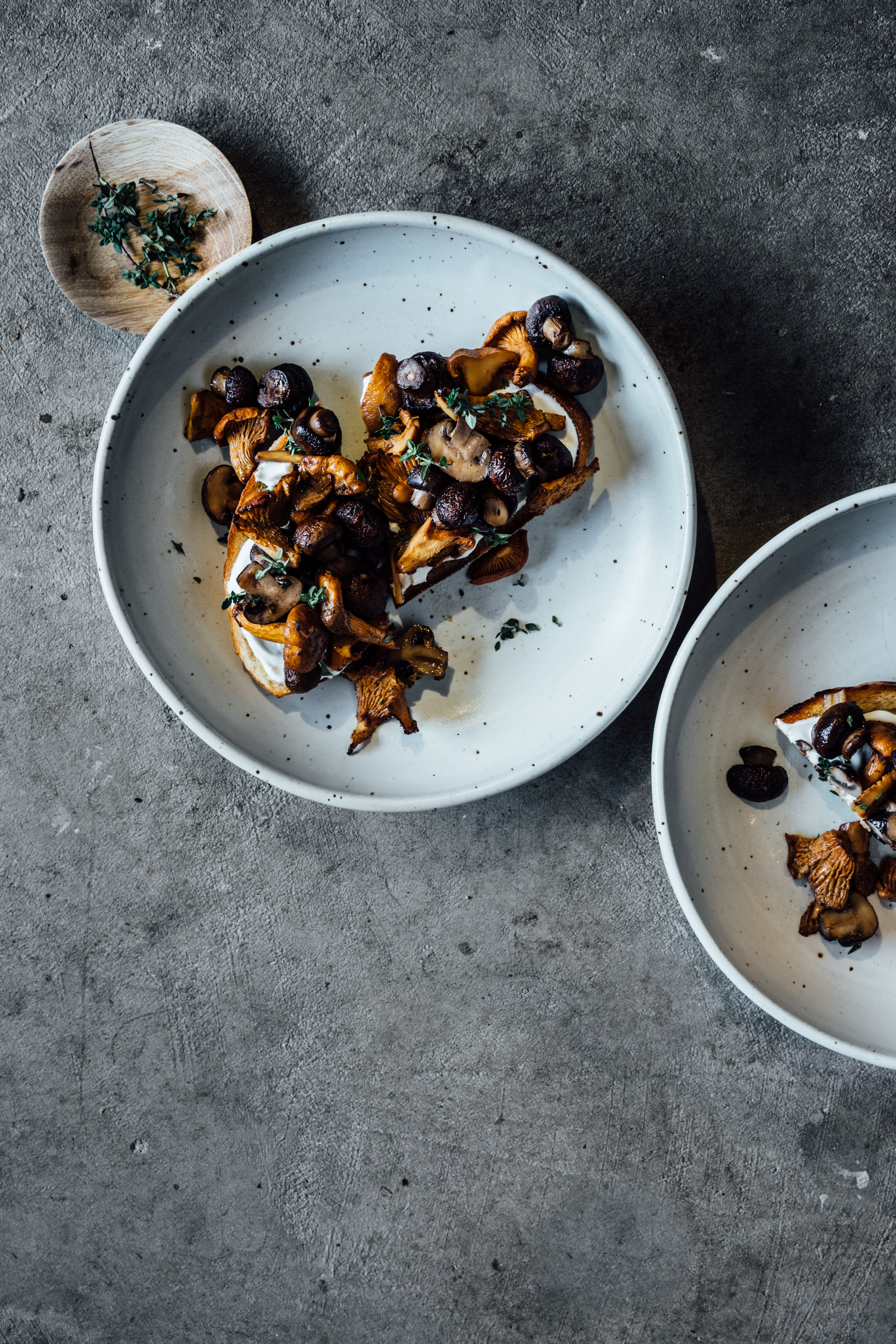 Roasted Mushrooms on Toast | TENDING the TABLE