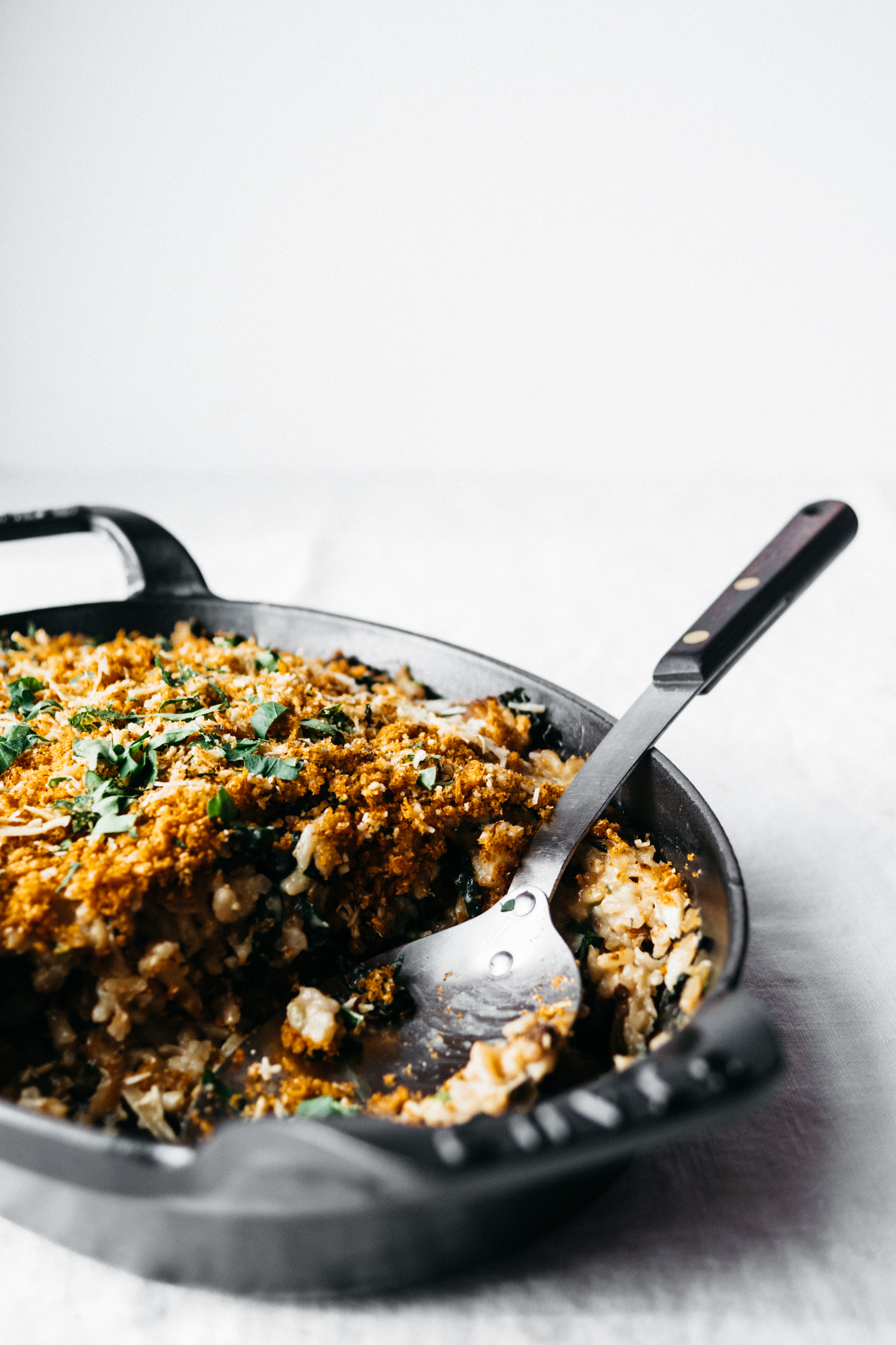 Cauliflower and Kale Gratin | TENDING the TABLE